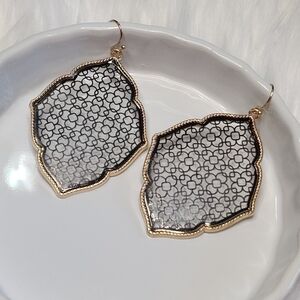 Filigree Exotic Morocco Earrings, Dangle Earrings,  Light Weight Earrings